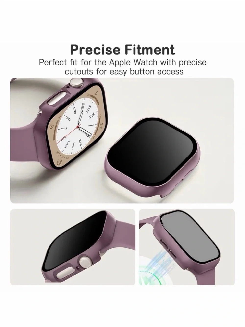 Pink Metallic Smartwatch Case